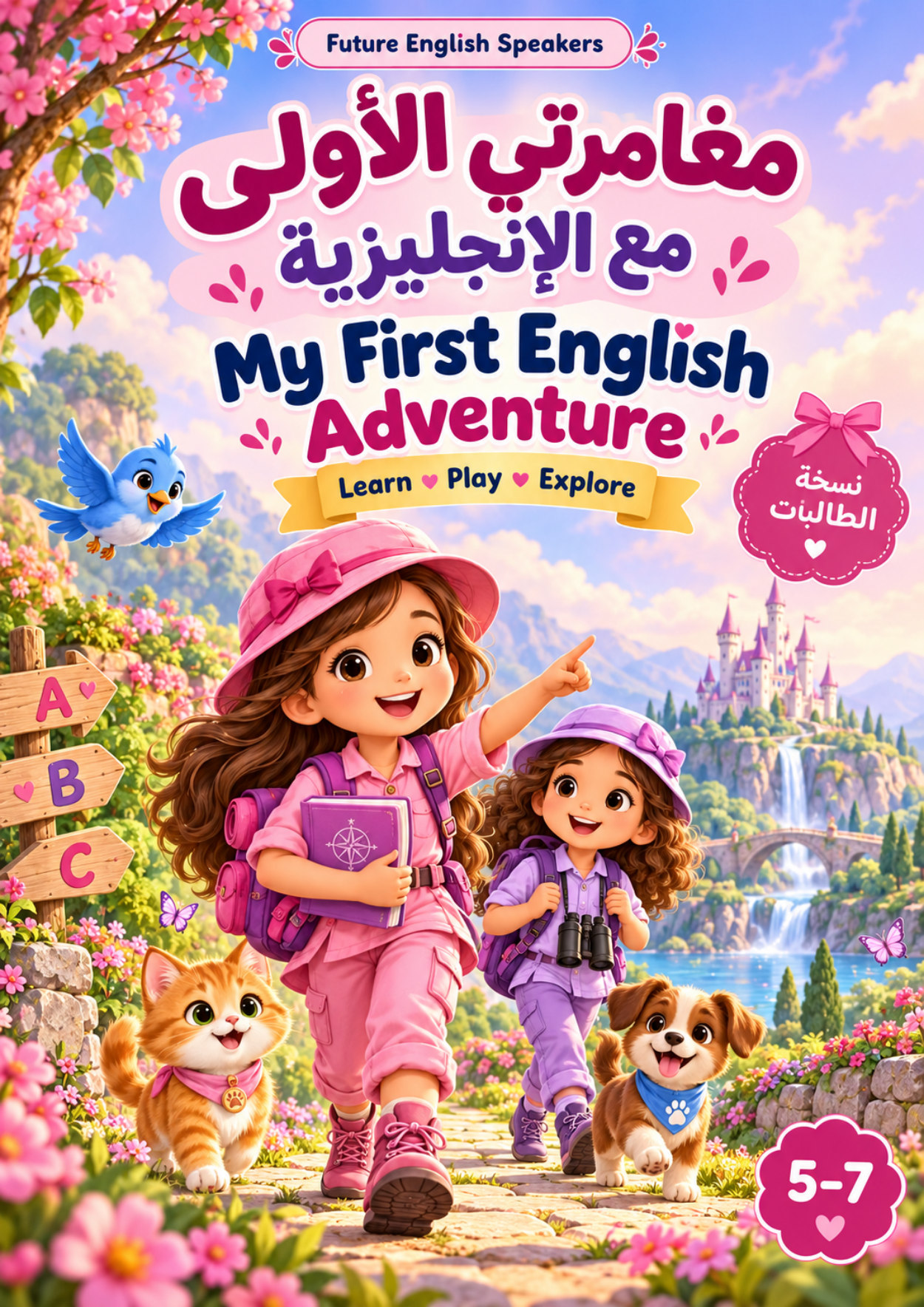 غلاف مغامرتي الأولى مع الإنجليزية — الوردي